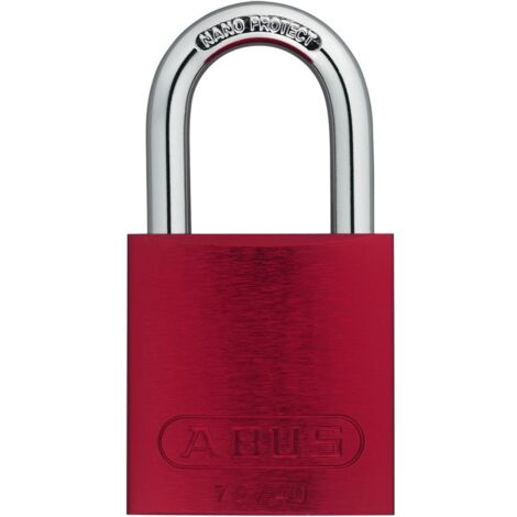 ABUS Vorhangschloss Aluminium 72/40 rot vs. Lock-Tag