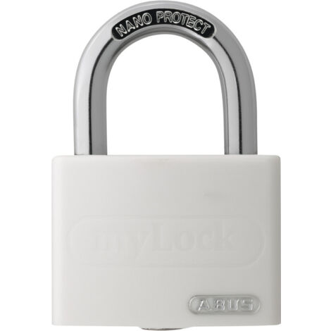 ABUS Vorhangschloss Aluminium T65AL/40 weiß vs. Lock-Tag