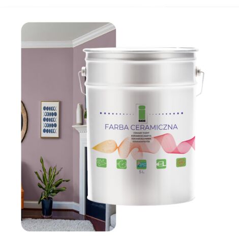 Abwaschbare Keramikwandfarbe, meliert, poliert, 5 l