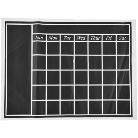 Abwischbare Wandtafel 45x60cm, selbstklebend, Kalender-Schiefer, PVC, wasserfest, matte Textur, für Zuhause