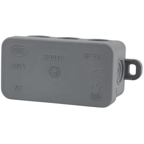Abzweigkasten Aufputz IP 54, 85 x 85 x 40 mm grau Abzweigdose Verteilerdose AP