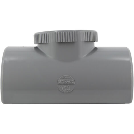 Abzweigsattel NICOLL 90° - Mit Inspektionsstopfen - Ø 100/90 mm - SLV109