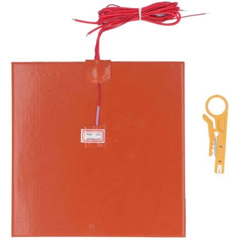 AC 220V 200W Electric Heating Mat, Silicone Rubber Heating Pad with Wire Clip, Flexible Heating Mat for Home/Industry/Instrument Insulation. Heating mat