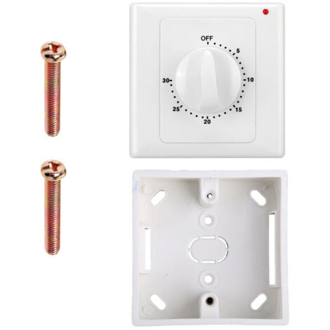AC 220V High-Performance Pump Timer Switch — Electronic & Mechanical Countdown Control Socket — 30-Minute Timer