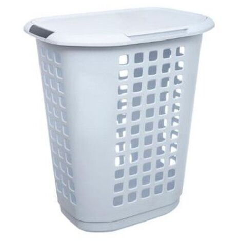 Ac-Deco – Panier à linge en polypropylène 63L – Dimensions 53.4x38.5x60.1 cm – Poignées renforcées pour transport facile – Couvercle inclus - 5five