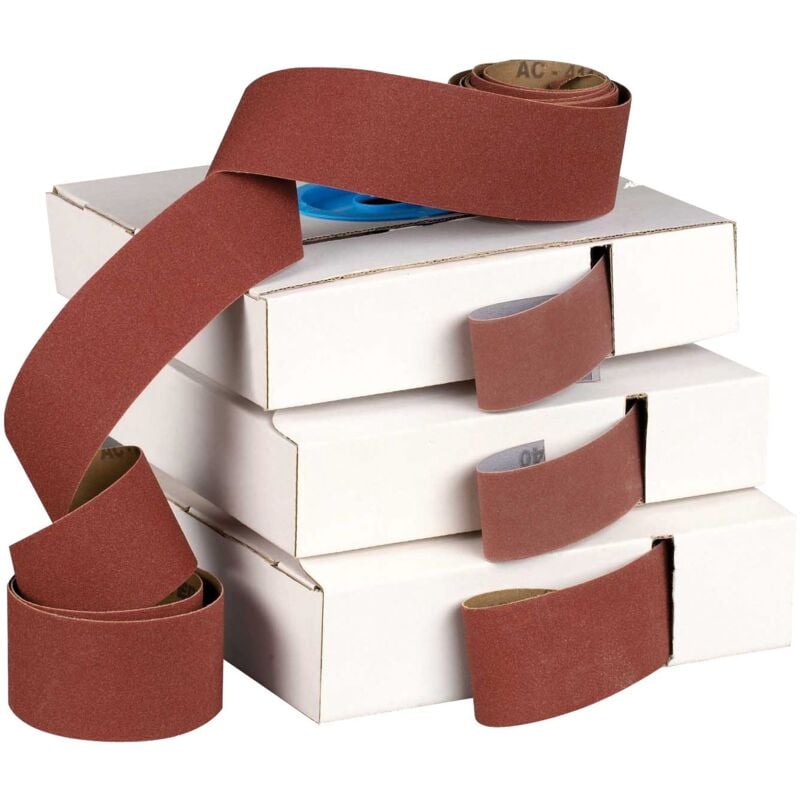 Rouleau de chiffon de ponçage super flexible en alumine, grain 38x25, 240 Interflex AC-411-JFE3825.240