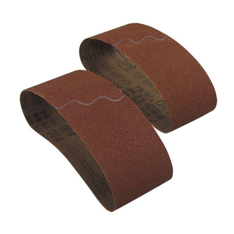 Boîte de 10 rubans de 100x610mm pour meuleuse portable, alumine (grain 80) Interflex AC411X.100.610.80