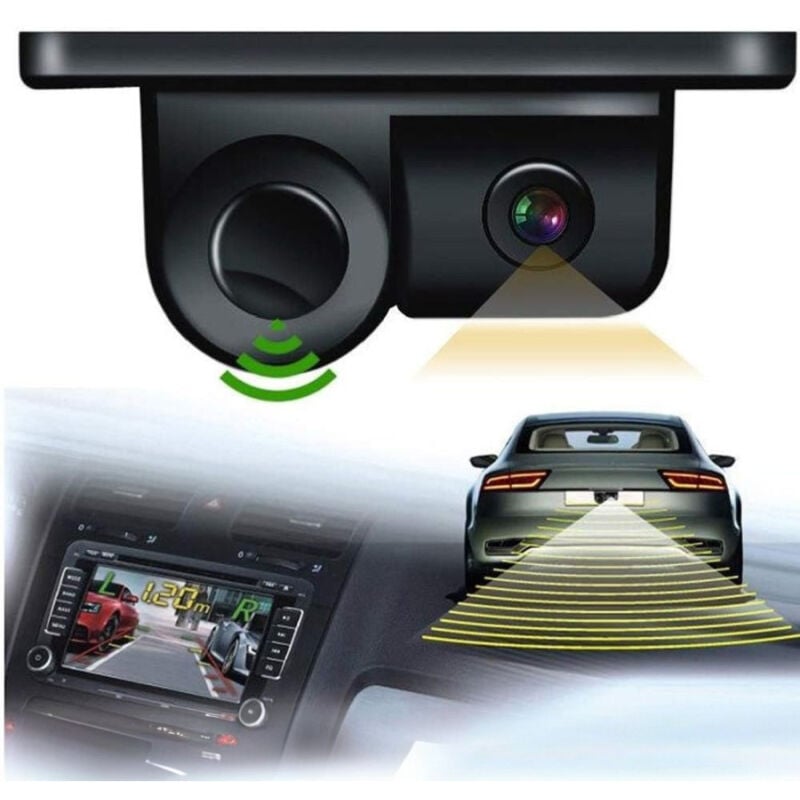 Image of Trade Shop Traesio - Trade Shop - ac 201 hd rückfahrkamera 2IN1 einparksensor 120° winkel -