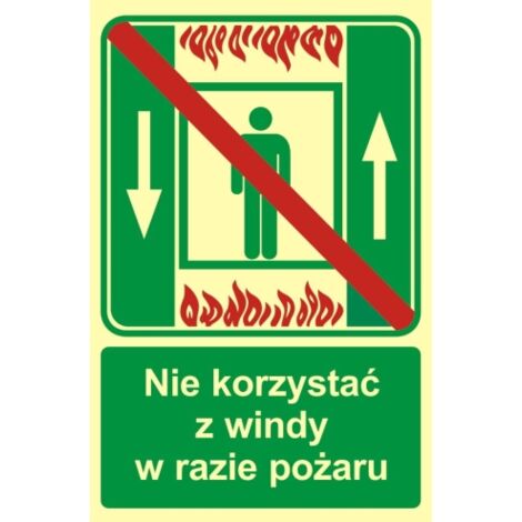 AC028 Ne pas utiliser l'ascenseur en cas d'incendie