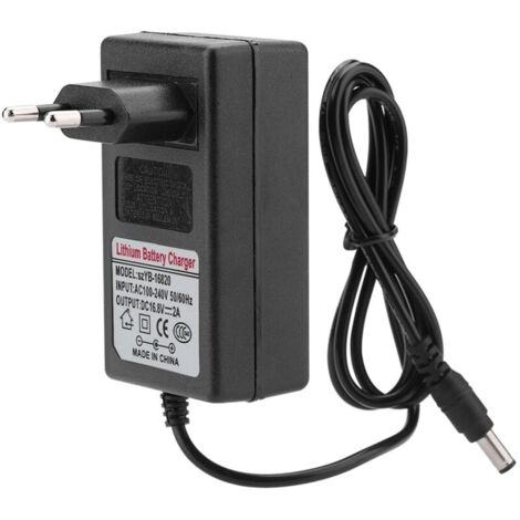 AC100-240V DC 16.8V 2A adaptateur secteur de remplacement chargeur de batterie au Lithium-ion Charge sûre ue