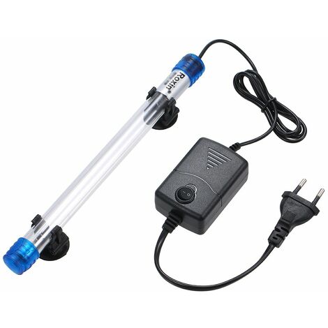 AC110-220V 7W esterilizador UV lampara germicida filtro ultravioleta tubo de luz IP68 resistencia al agua para tarro de peces de acuario