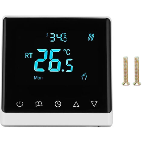 AC220V Touch Screen Thermostat with LCD Display Screen Temperature Controller for Home