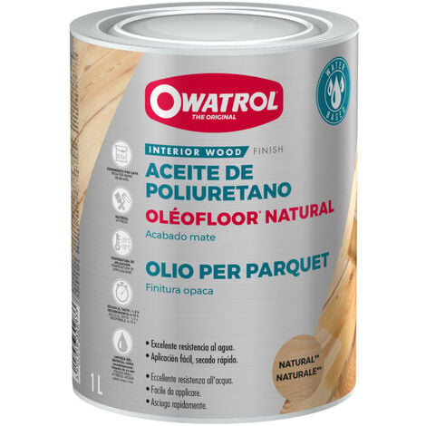 OLÉOFLOOR NATURAL Owatrol - Acabado aceite mate base agua de alto rendimiento