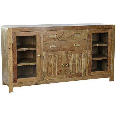 Acacia Buffet 150x40x81 natürliche Akazien mehrfarbige Farbmaterialfamilienbuffets und TV -Möbel
