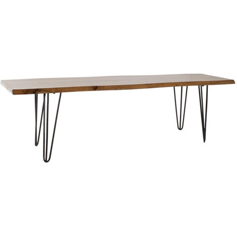 Acacia Metall Metall -Abdeckung 160x40x46 natürliches Akazie Metall mehrlöslich Farbmaterial Familienstühle und Stühle Details