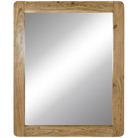 Acacia Mirror 80x3x100 Natural Acacia Multicolor Color Material Family Spiegel Details