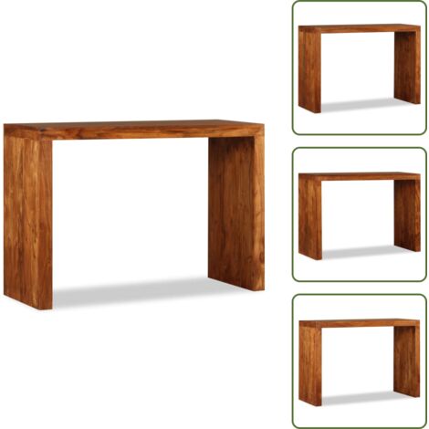 Acacia - vidaXL Mesa consola Madera sólida con acabado miel 110x40x76 cm - Acabado miel