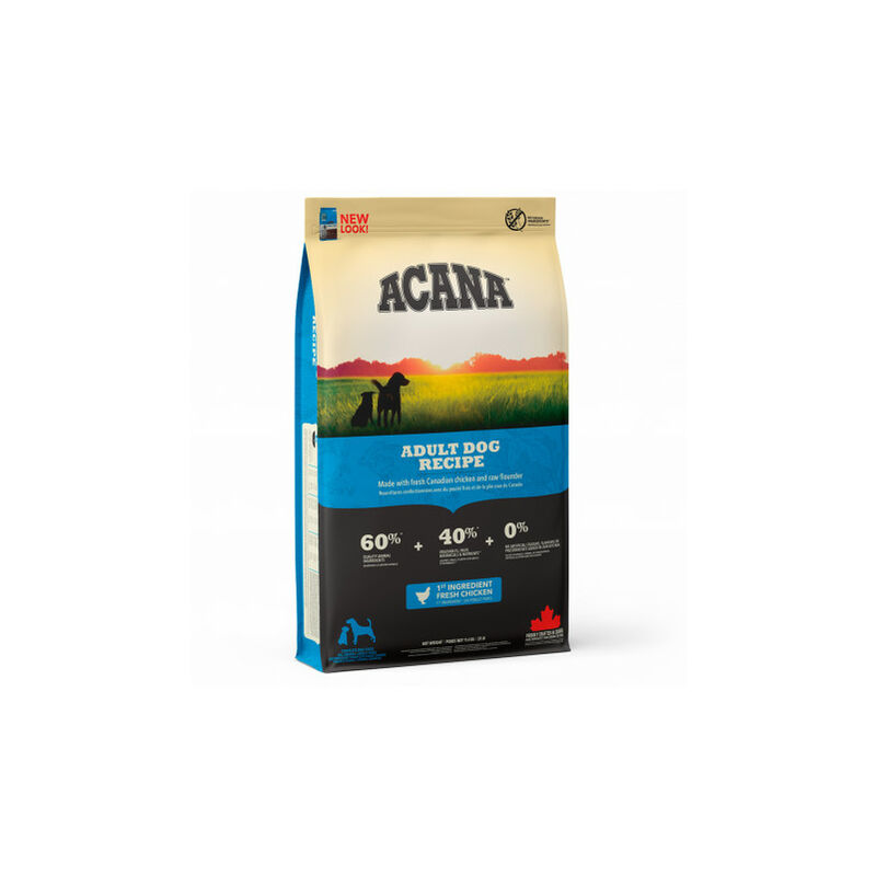 

Adult Dog Pienso Natural para Perros de Todas las Edades con Pollo, Huevo, Pescado y Verdura Saco de 11,4 kg - Acana