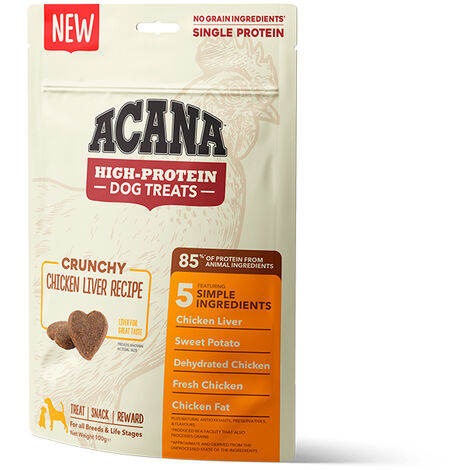 ACANA CANINE HIGH PROTEIN CRUNCHY CHICKEN LIVER 100GR