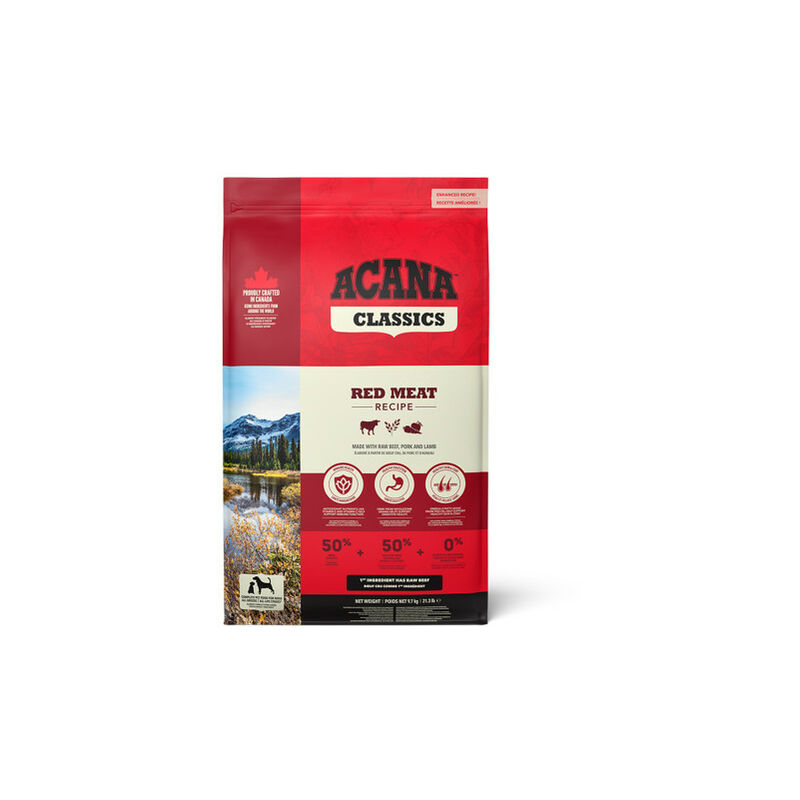

Classic Red Pienso Natural para Perros de Todas las Edades con Cordero Saco de 11,4 kg - Acana