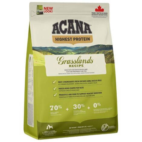 Acana Dog All Breeds Highest Protein Grasslands  - Acana Dog All Breeds Highest Protein Grasslands - Sacco Da 2 Kg