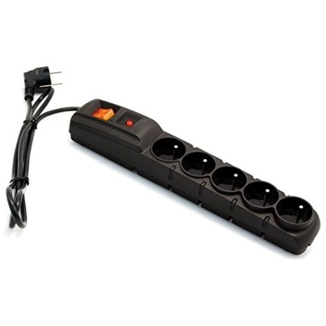 ACAR F5 - REGLETA DE CONECTORES (3 M), COLOR NEGRO