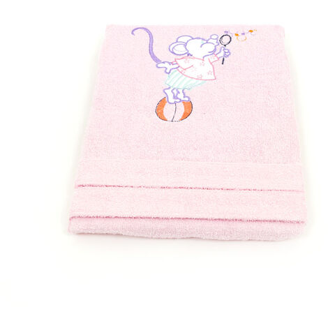Accappatoio In spugna Per Bambini Modello Kinder OB Colore Rosa, misura3-4annicoloreRosa