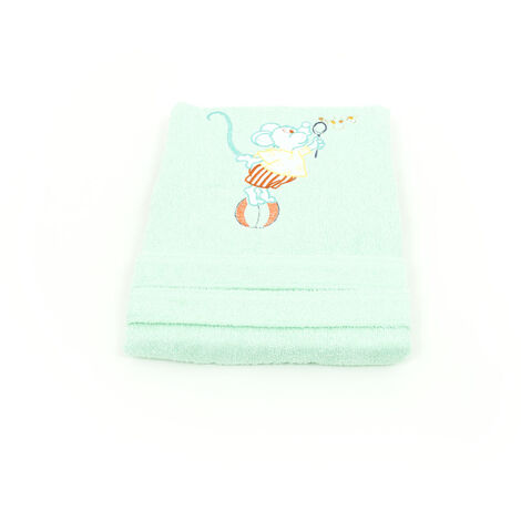 Accappatoio In spugna Per Bambini Modello Kinder OB Colore Verde, misura1-2annicoloreVerde