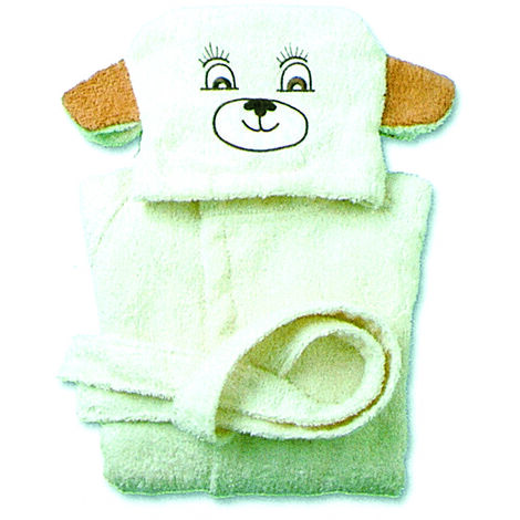 Accappatoio Per Bambini Con Cappuccio Modello Orso, misura3-4annicoloreOrso