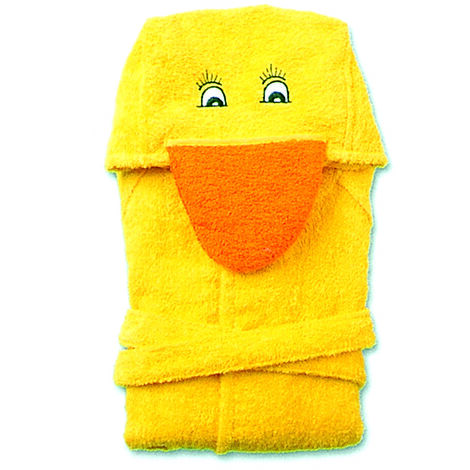 Accappatoio Per Bambini Con Cappuccio Modello Papera, misura3-4annicolorePapera
