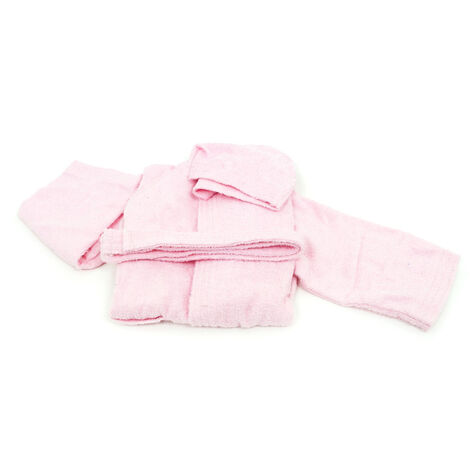 Accappatoio Per Bambini In Spugna Modello Children Colore Rosa, misura6 AnnicoloreRosa