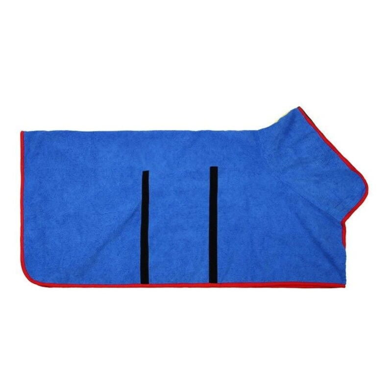 Accappatoio per cane - blu - taglia m