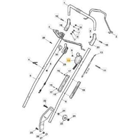 ACC.CAPROT60 L=1030 x HONDA (D25) ORIGINAL STIGA - 181007199/0