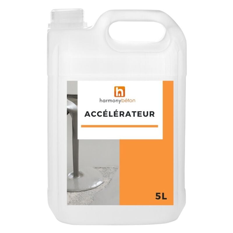 Accélérateur de prise sans chlore - 5 l - Harmony Béton