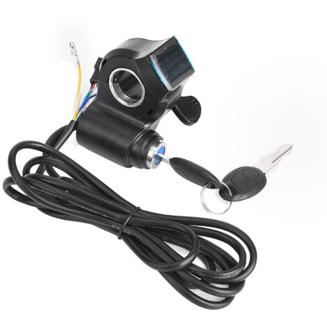 Accélérateur pouce pour vélo électrique avec écran LCD et indicateur de batterie