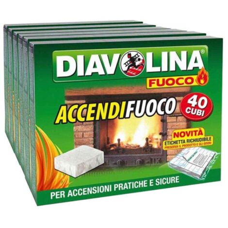 ACCENDIFUOCO DIAVOLINA 40 CUBI (6 CONFEZIONI)