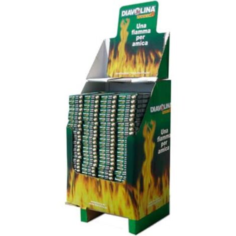 Accendifuoco diavolina fuoco expo cubetti 40 (240 pezzi) Diavolina
