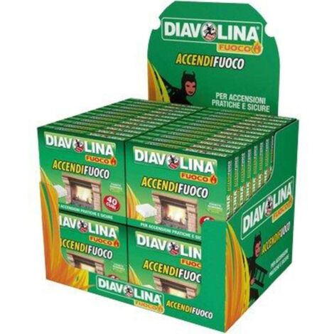 ACCENDIFUOCO DIAVOLINA FUOCO MINI EXPO - CUBETTI 40 - 48 pezzi