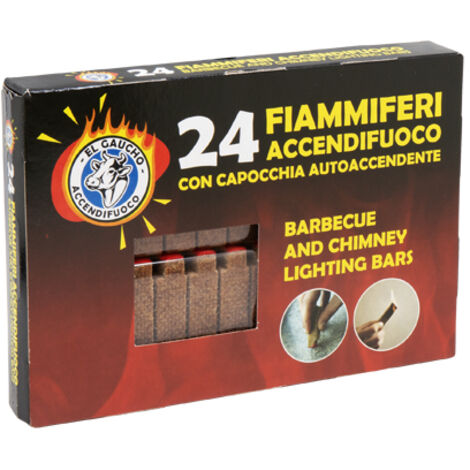 ACCENDIFUOCO FIAMMIFERO EL GAUCHO 24CF DA 24 PZ TOTALE 576PZ