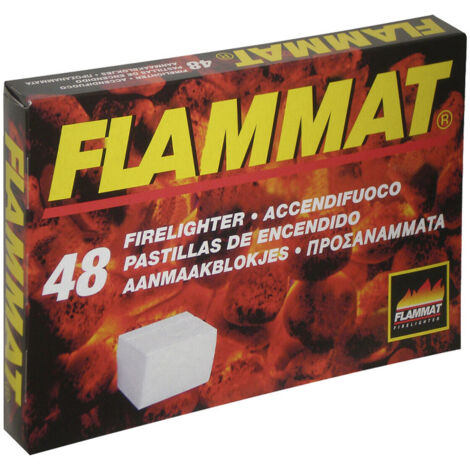 accendifuoco per stufe e caminetti flammat 48 cubetti