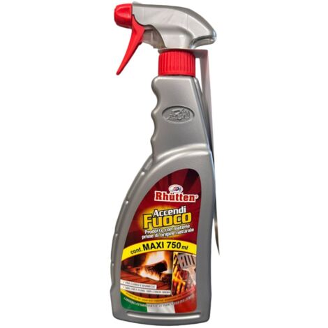 Accendifuoco spray no gas per barbecue e camini 750 ml - rhutten
