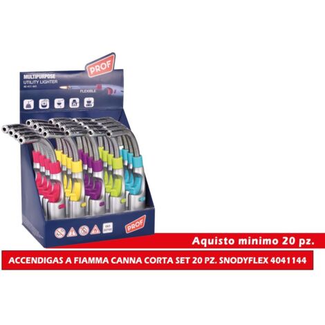 ACCENDIGAS A FIAMMA CANNA CORTA SET 20 PZ. SNODYFLEX 4041144