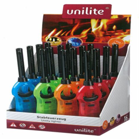 Accendigas accensione a fiamma Luxembourg con tubo rigido colori assortiti