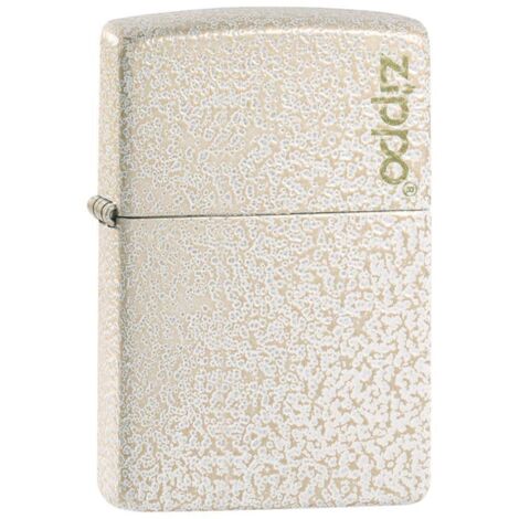 Accendino Zippo® Classic Mercury Glass 49181ZL, Accendino Antivento Ricaricabile Zippo, Realizzato in Metallo con Caratteristico "click" Zippo, Color Argento e Bianco, Made in USA, Ottima Idea Regalo