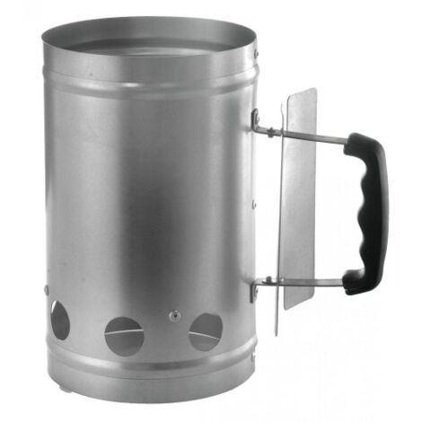 ACCENDITORE CARBONELLA BARBECUE CIMINIERA STARTER ACCIAIO ALLUMINATO OMPAGRILL