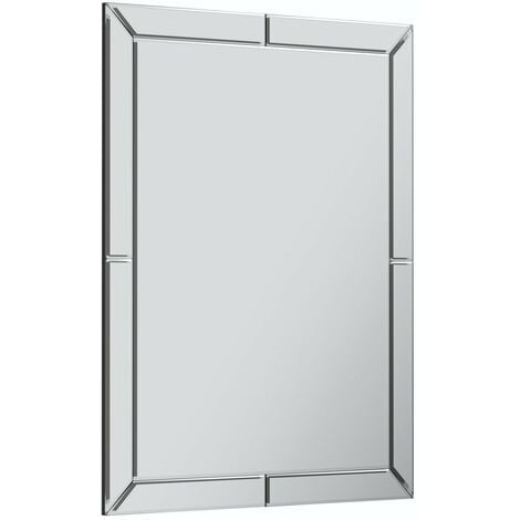 Accents Beaumont bathroom mirror 800 x 600mm - Silver