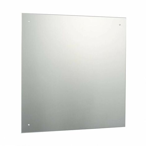 Accents square bevelled edge drilled bathroom mirror 600 x 600mm