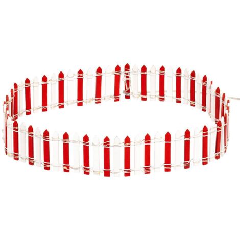 Accesorio barrera luminosa para pueblos 44 LED rojos y blancos - Feeric lights & christmas