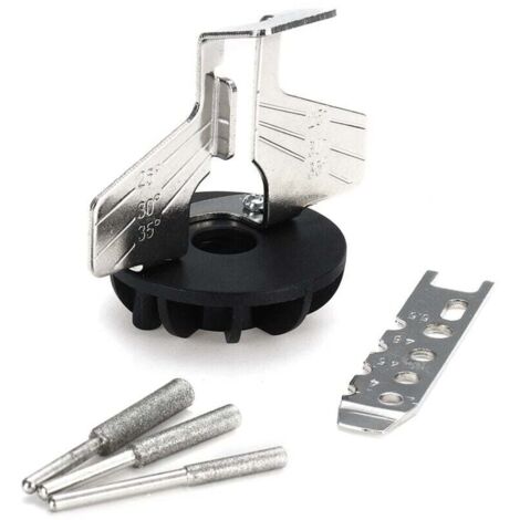 Accesorio de afilado de motosierra AIPERQ, guía de afilado, adaptador de taladro para amoladora eléctrica