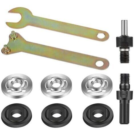 Accesorio de brida de 6 mm y 10 mm para tronzadora con tornillo de base y 2 llaves